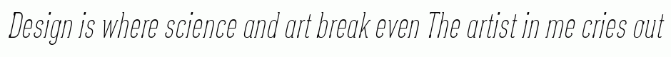 Oasaqueña Tall Italic