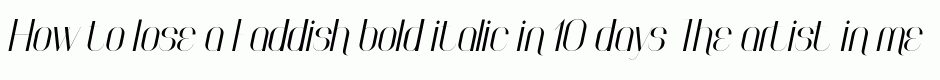 Faddish bold italic