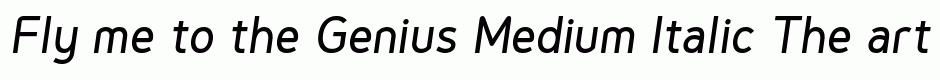 Genius Medium Italic