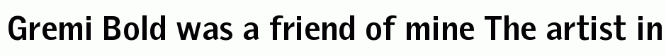 Gremi Bold