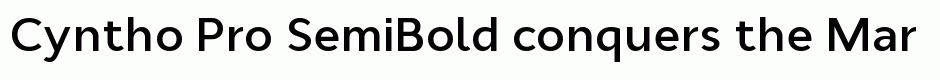 Cyntho Pro SemiBold