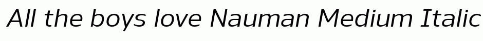 Nauman Medium Italic