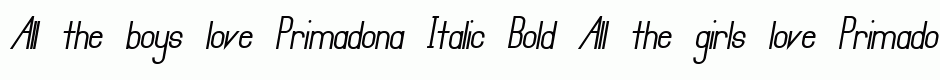 Primadona Italic Bold