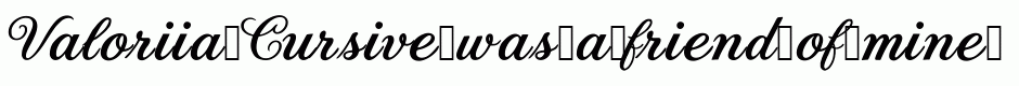 Valoriia Cursive