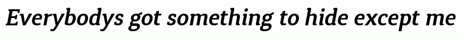 Synerga Pro SemiBold Italic