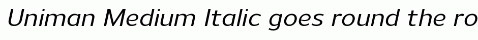 Uniman Medium Italic