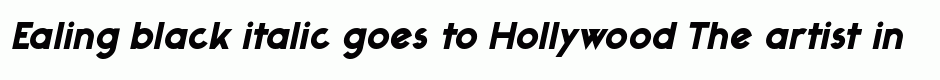 Ealing black italic