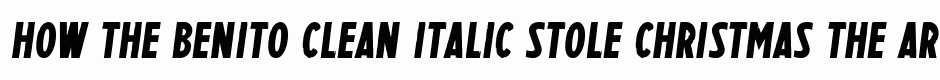 Benito clean italic