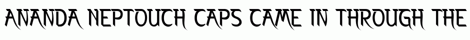 Ananda Neptouch Caps
