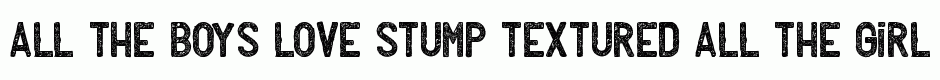 STUMP textured