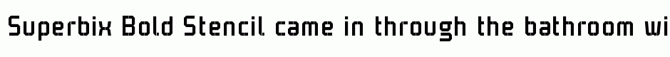 Superbix Bold Stencil