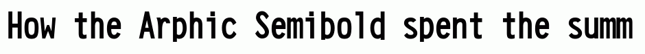Arphic Semibold