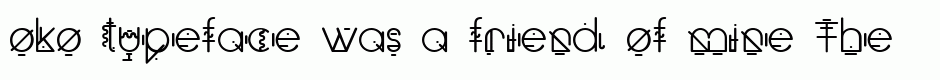oko typeface