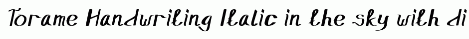 Torame Handwriting Italic