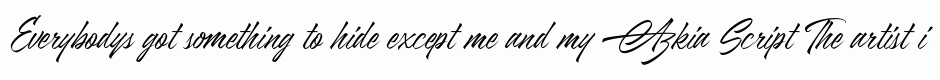 Azkia Script