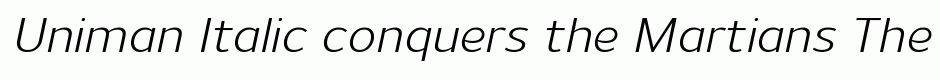 Uniman Italic