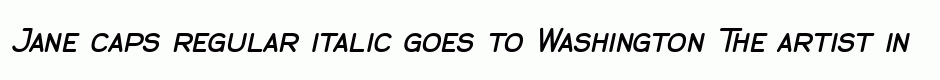Jane caps regular italic