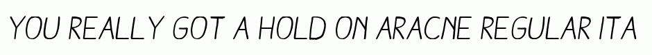 Aracne Regular Italic