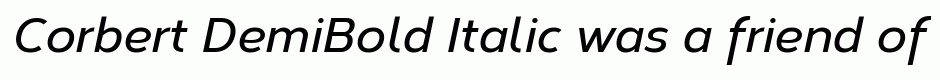 Corbert DemiBold Italic