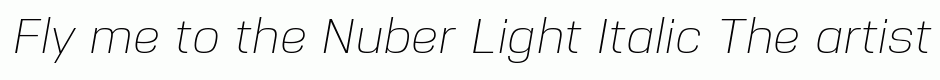 Nuber Light Italic