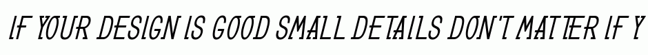 GL Benicassim bold oblique