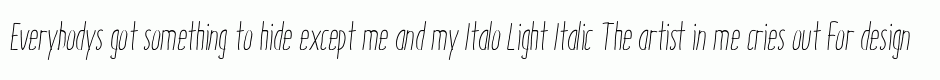 Italo Light Italic
