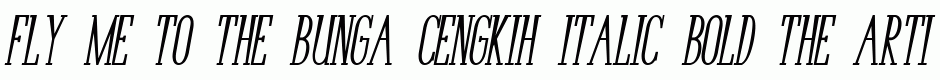 Bunga Cengkih Italic Bold
