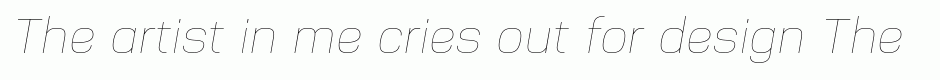 Nuber UltraLight Italic