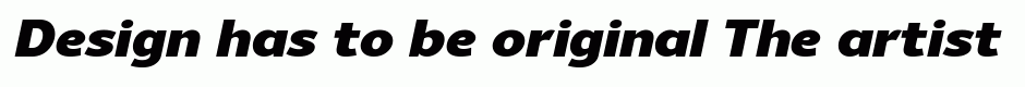 Uniman Black Italic
