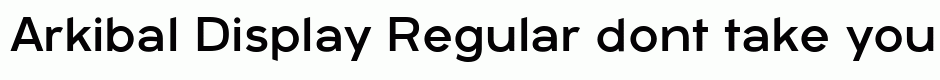 Arkibal Display Regular