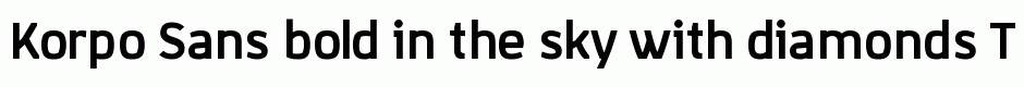 Korpo Sans bold