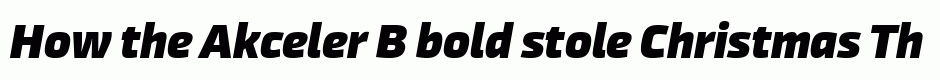 Akceler B bold