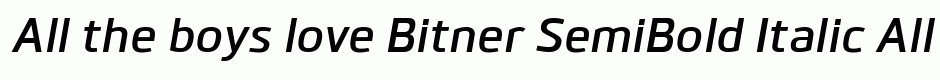 Bitner SemiBold Italic