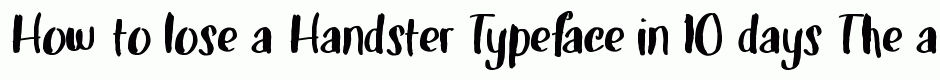 Handster Typeface