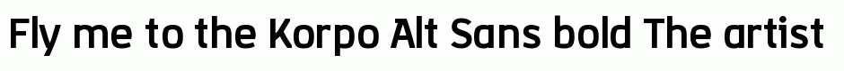 Korpo Alt Sans bold