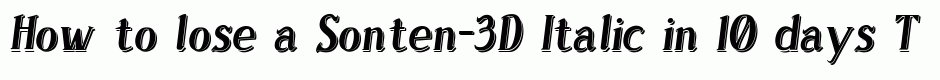 Sonten-3D Italic