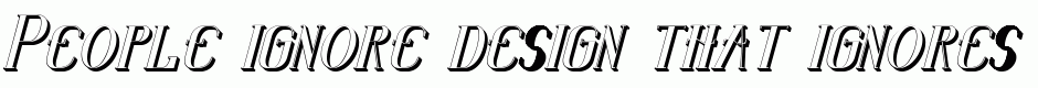 Senandung Malam Italic Bold 3D