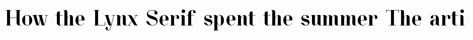 Lynx Serif