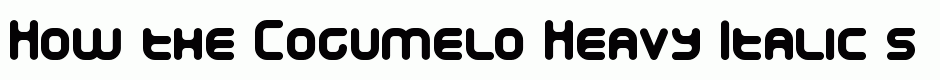 Cogumelo Heavy Italic
