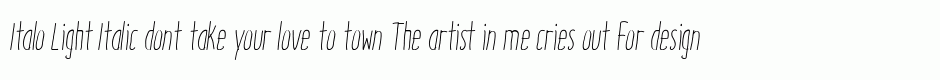 Italo Light Italic