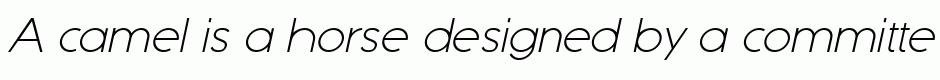 Boston light italic
