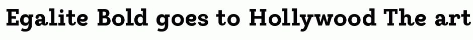 Egalite Bold