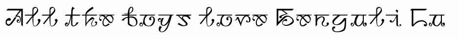 Bengali-Latin alphabet mix