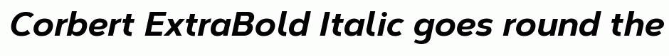 Corbert ExtraBold Italic