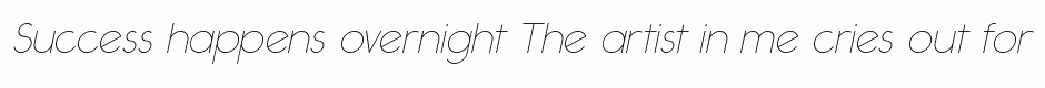 Ealing thin italic