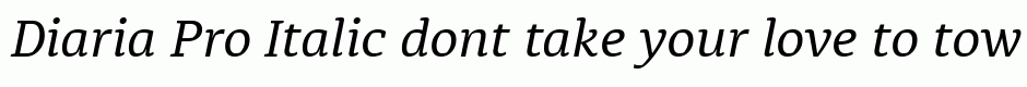 Diaria Pro Italic