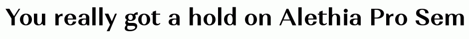 Alethia Pro SemiBold