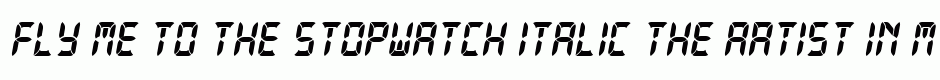 Stopwatch Italic