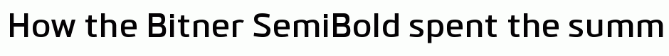 Bitner SemiBold