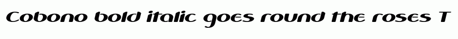 Cobono bold italic